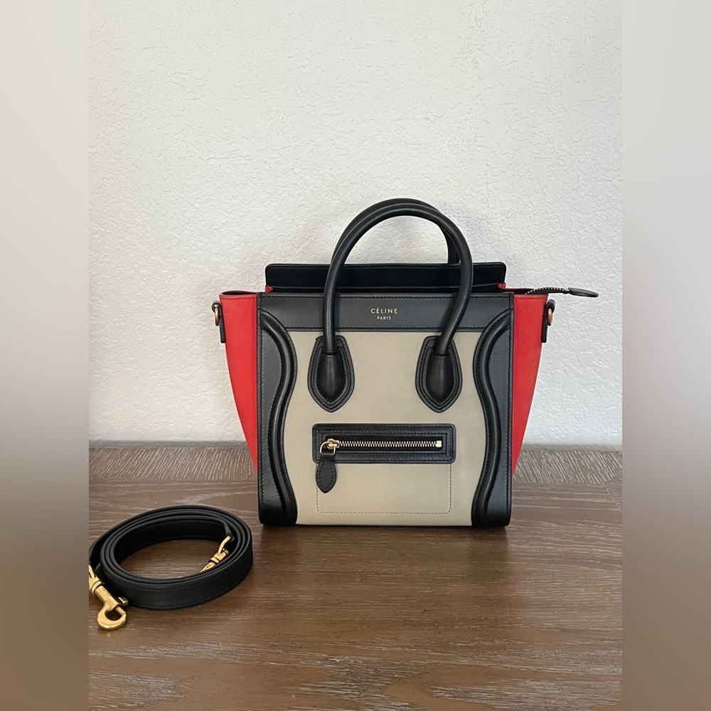 Pre Owned Celine luggage bag size Nano